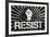 Resist Fist Political Graffiti-null-Framed Art Print