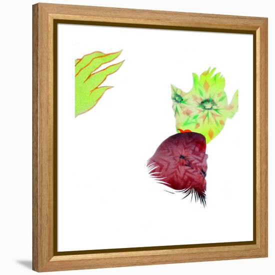 Resisting Nature-Shark Toof-Framed Stretched Canvas