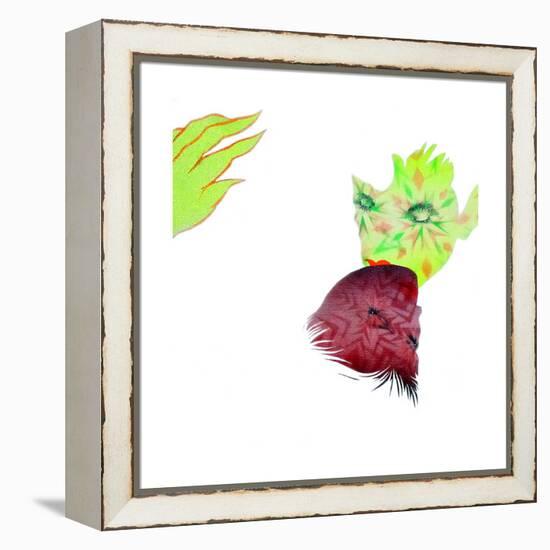 Resisting Nature-Shark Toof-Framed Stretched Canvas