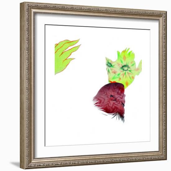 Resisting Nature-Shark Toof-Framed Premium Giclee Print