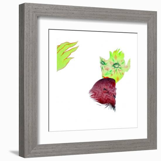 Resisting Nature-Shark Toof-Framed Art Print