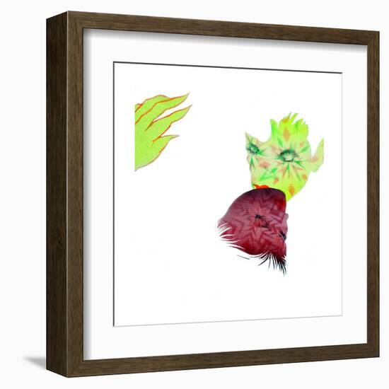 Resisting Nature-Shark Toof-Framed Art Print