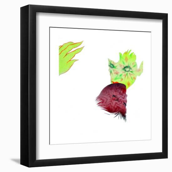 Resisting Nature-Shark Toof-Framed Art Print