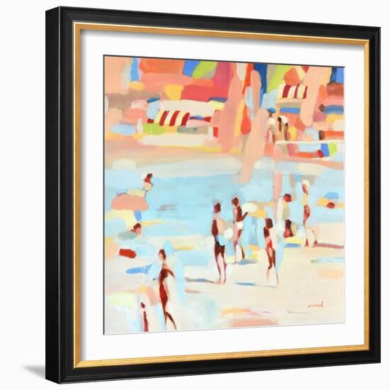 Resort Life, 2021 (Oil on Canvas)-Elizabeth Lennie-Framed Giclee Print