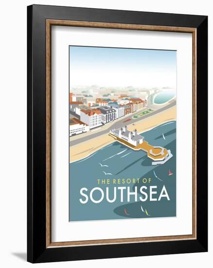 Resort of Southsea - Dave Thompson Contemporary Travel Print-Dave Thompson-Framed Art Print