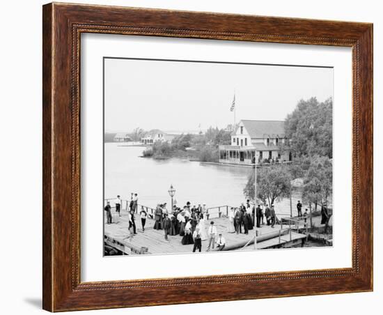 Resort, St. Clair Flats, Mich.-null-Framed Photo