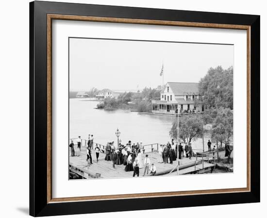 Resort, St. Clair Flats, Mich.-null-Framed Photo