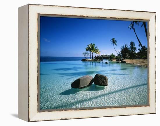 Resort Tahiti French Polynesia-null-Framed Premier Image Canvas