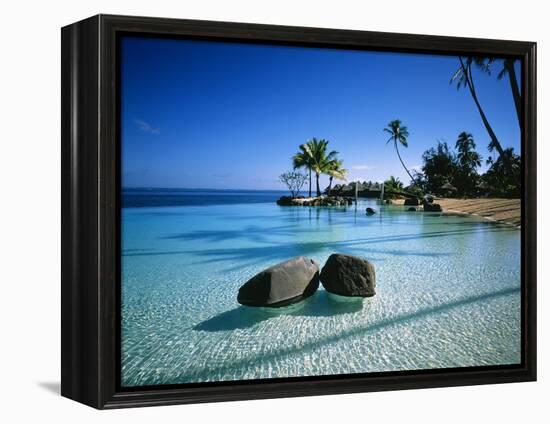 Resort Tahiti French Polynesia-null-Framed Premier Image Canvas