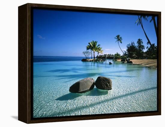 Resort Tahiti French Polynesia-null-Framed Premier Image Canvas