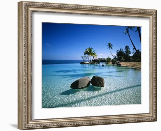 Resort Tahiti French Polynesia-null-Framed Premium Photographic Print