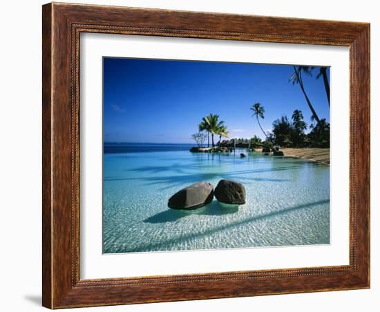 Resort Tahiti French Polynesia-null-Framed Premium Photographic Print