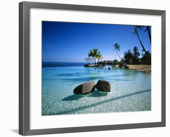 Resort Tahiti French Polynesia-null-Framed Premium Photographic Print