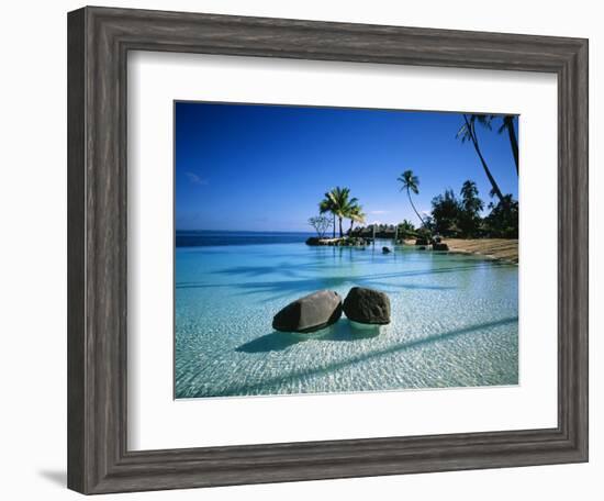 Resort Tahiti French Polynesia-null-Framed Photographic Print