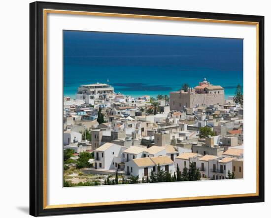 Resort Town View, San Vito Lo Capo, Sicily, Italy-Walter Bibikow-Framed Photographic Print