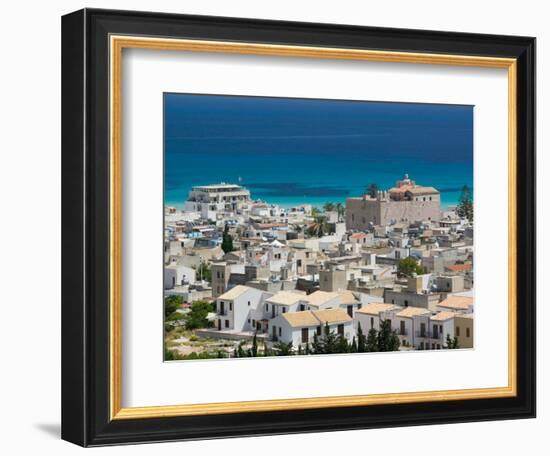 Resort Town View, San Vito Lo Capo, Sicily, Italy-Walter Bibikow-Framed Photographic Print