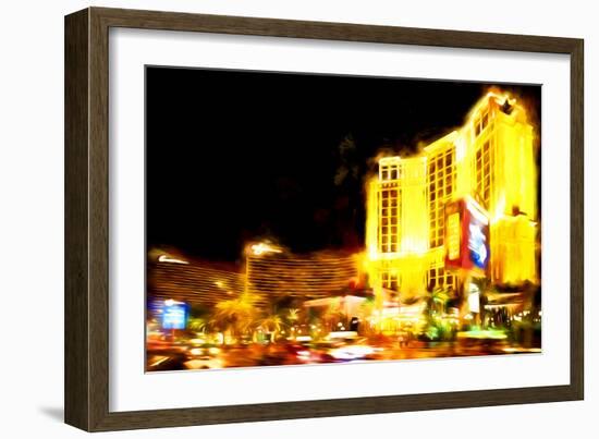 Resort Vegas - In the Style of Oil Painting-Philippe Hugonnard-Framed Giclee Print