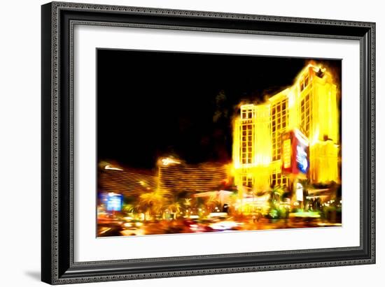 Resort Vegas - In the Style of Oil Painting-Philippe Hugonnard-Framed Giclee Print