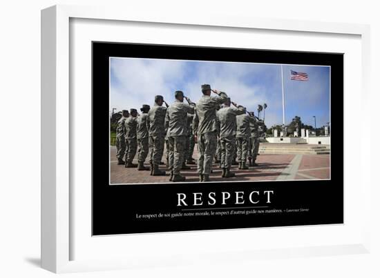 Respect: Citation Et Affiche D'Inspiration Et Motivation-null-Framed Photographic Print