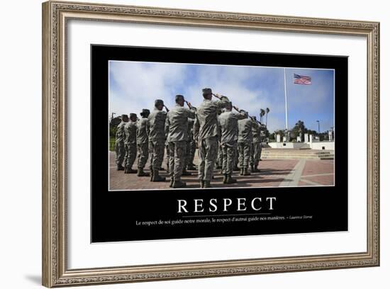 Respect: Citation Et Affiche D'Inspiration Et Motivation-null-Framed Photographic Print