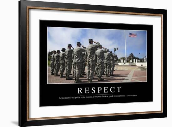 Respect: Citation Et Affiche D'Inspiration Et Motivation-null-Framed Photographic Print