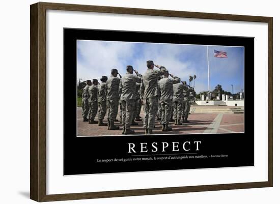 Respect: Citation Et Affiche D'Inspiration Et Motivation-null-Framed Photographic Print