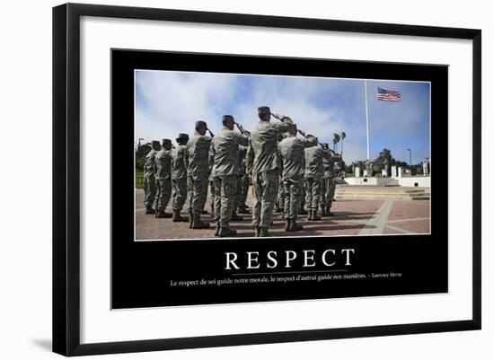 Respect: Citation Et Affiche D'Inspiration Et Motivation-null-Framed Photographic Print