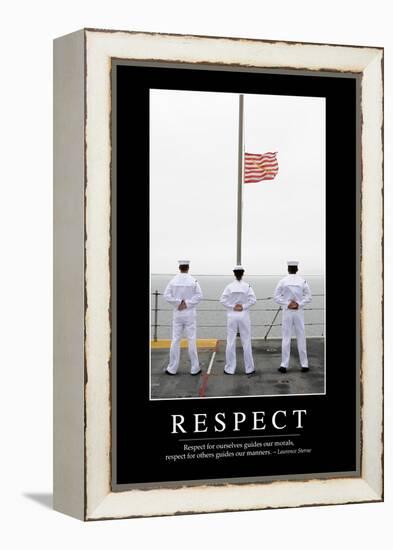 Respect: Inspirational Quote and Motivational Poster-null-Framed Premier Image Canvas