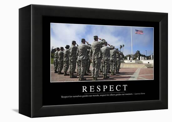 Respect: Inspirational Quote and Motivational Poster-null-Framed Premier Image Canvas