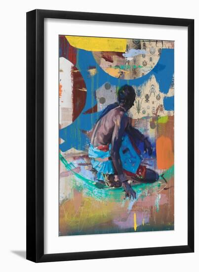 Respect the Earth (Oil on Pannel)-Aaron Bevan-Bailey-Framed Giclee Print