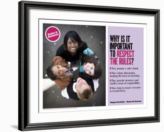 Respect The Rules-null-Framed Art Print