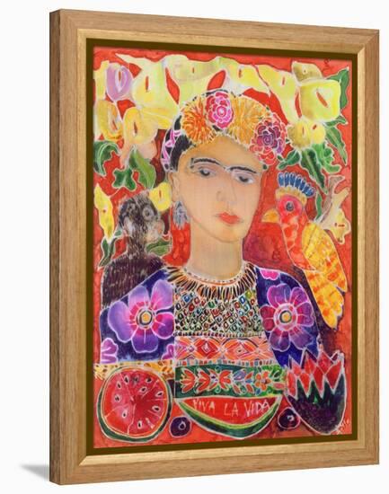 Respects to Frida Kahlo, 2002-Hilary Simon-Framed Premier Image Canvas