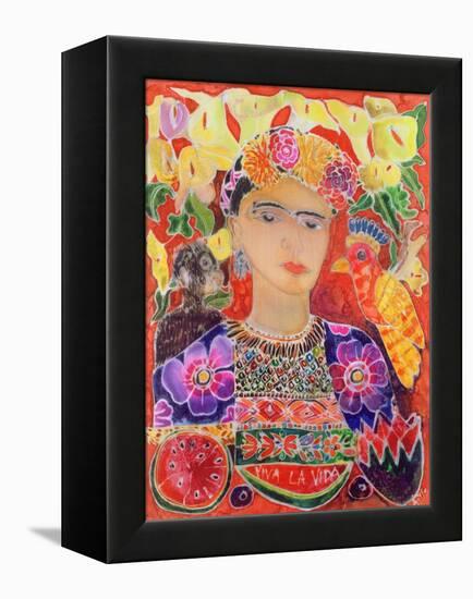 Respects to Frida Kahlo, 2002-Hilary Simon-Framed Premier Image Canvas