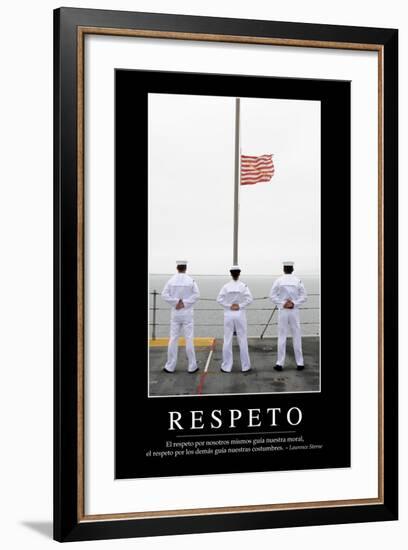 Respeto. Cita Inspiradora Y Póster Motivacional-null-Framed Photographic Print