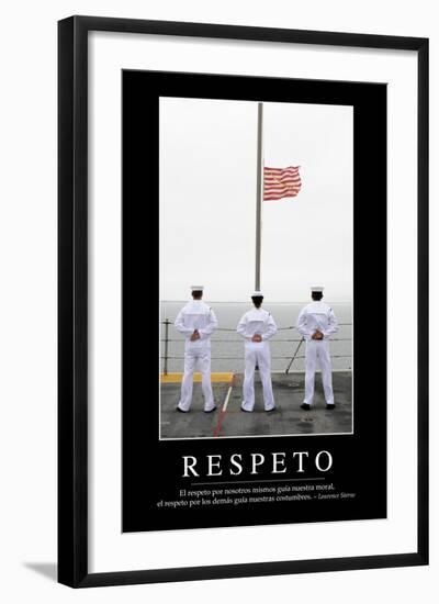 Respeto. Cita Inspiradora Y Póster Motivacional-null-Framed Photographic Print