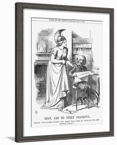 Rest, and Be Very Thankful, 1866-John Tenniel-Framed Giclee Print