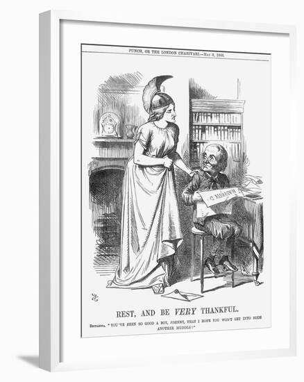 Rest, and Be Very Thankful, 1866-John Tenniel-Framed Giclee Print