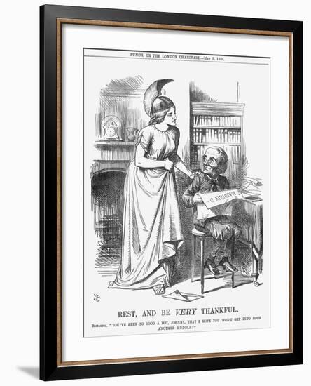 Rest, and Be Very Thankful, 1866-John Tenniel-Framed Giclee Print