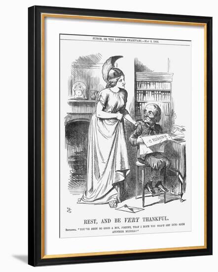 Rest, and Be Very Thankful, 1866-John Tenniel-Framed Giclee Print