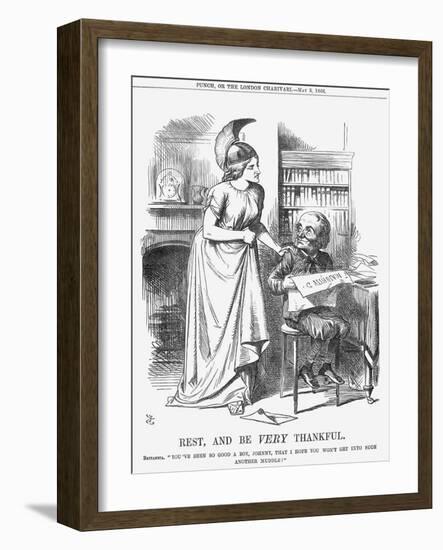 Rest, and Be Very Thankful, 1866-John Tenniel-Framed Giclee Print