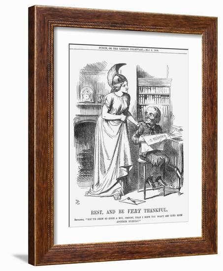 Rest, and Be Very Thankful, 1866-John Tenniel-Framed Giclee Print