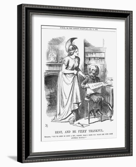 Rest, and Be Very Thankful, 1866-John Tenniel-Framed Giclee Print