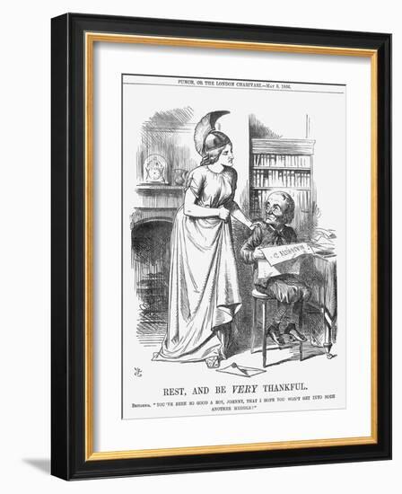 Rest, and Be Very Thankful, 1866-John Tenniel-Framed Giclee Print