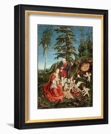 Rest on the Flight into Egypt, 1504-Lucas Cranach the Elder-Framed Giclee Print