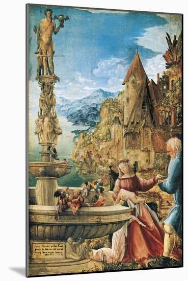 Rest on the Flight into Egypt, 1510-Albrecht Altdorfer-Mounted Giclee Print