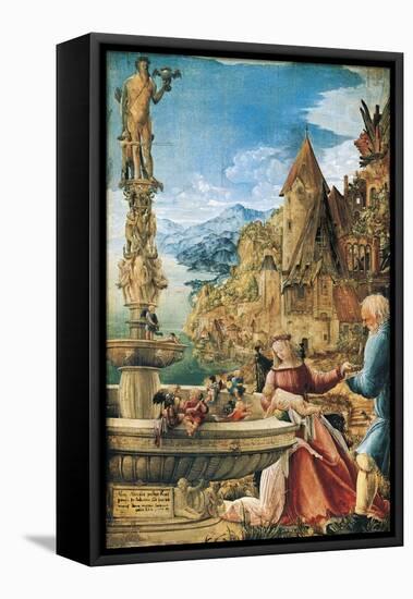 Rest on the Flight into Egypt, 1510-Albrecht Altdorfer-Framed Premier Image Canvas