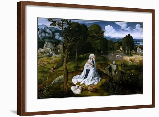 Rest on the Flight into Egypt, 1518-1520-Joachim Patenir-Framed Giclee Print