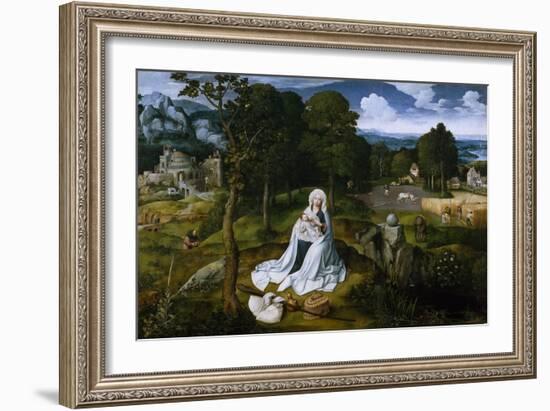 Rest on the Flight into Egypt, 1518-1520-Joachim Patinir-Framed Giclee Print