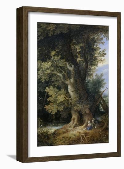 Rest on the Flight into Egypt, 1600-99-Jan the Younger Brueghel-Framed Giclee Print