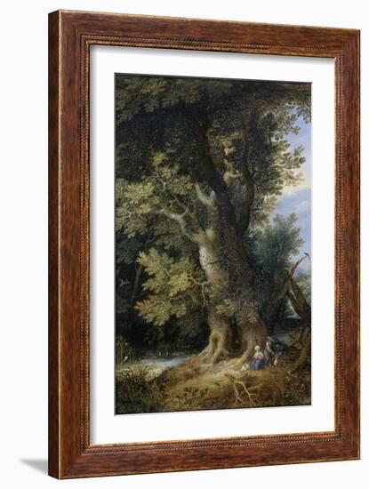 Rest on the Flight into Egypt, 1600-99-Jan the Younger Brueghel-Framed Giclee Print